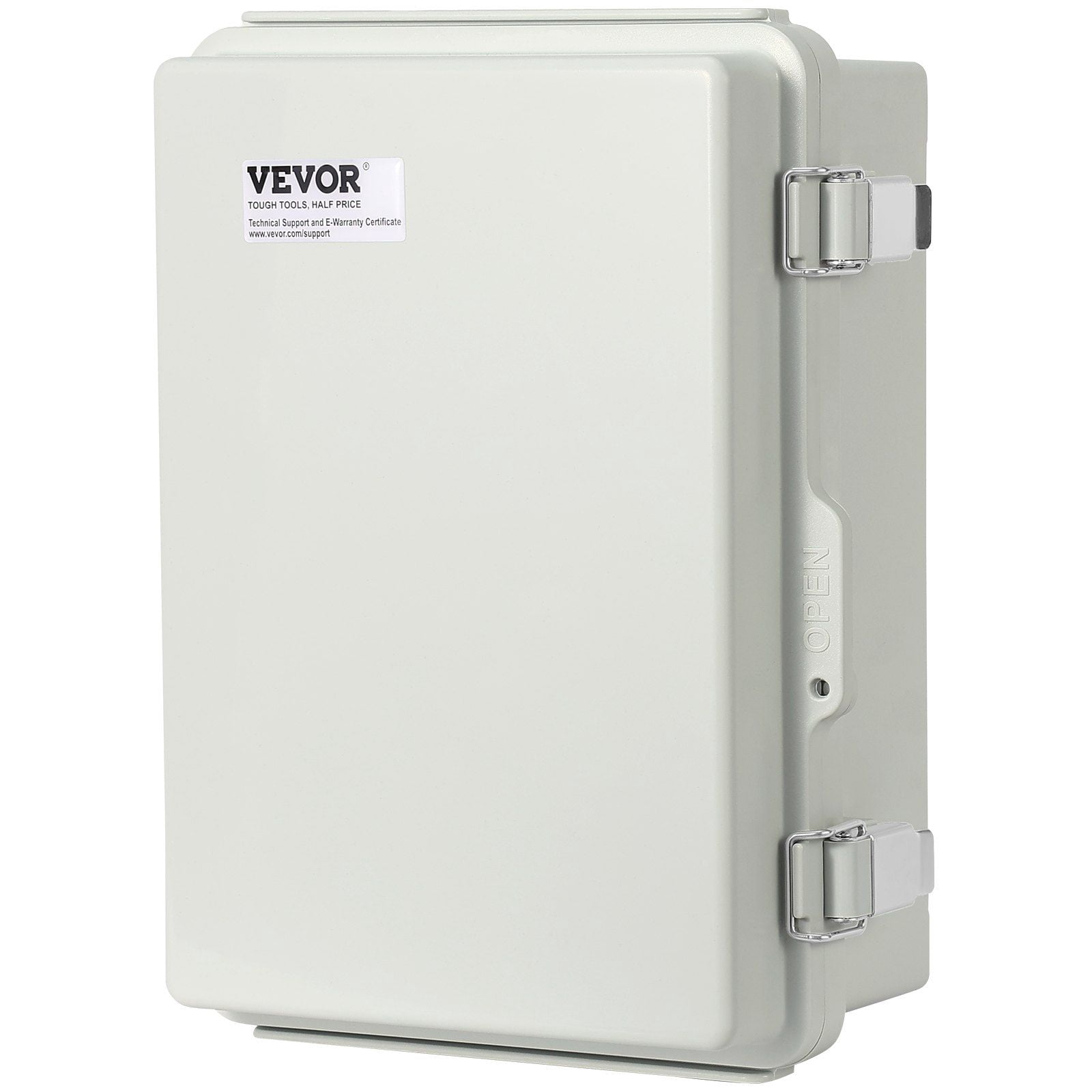 Outdoor Electrical Junction Box, 11.81 x 7.87 x 7.08 in, ABS Plastic Electrical Enclosure Box with Hinged Cover Stainless Steel Latch, IP67 Dustproof Waterproof for Outdoor Electrical Projects