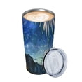 thumbnail image 2 of ONETECH Fireworks 20oz Car Tumbler with Straw 304 Stainless Steel Funny Birthday Gifts for Women Friends 20oz, 2 of 7