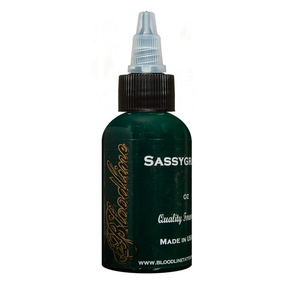 Bloodline Tattoo Ink Sassygrass - Professional Tattooing Pigment - 1 oz (30 ml)