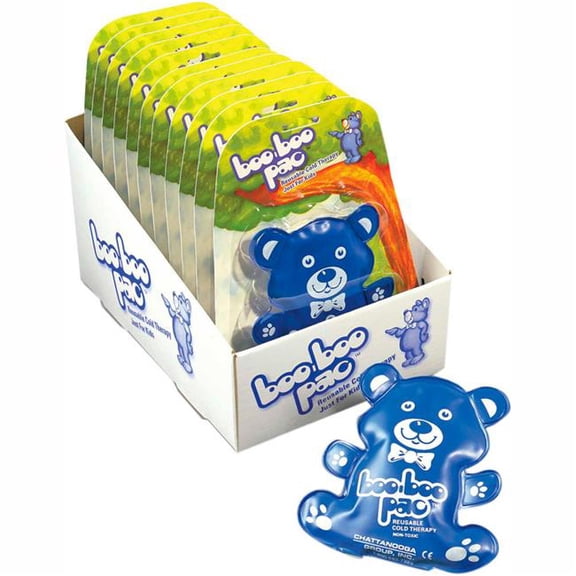 Fabrication Enterprises B2194088 Boo-Boo Pac Bear Cold Pack, Blue, Case of 12