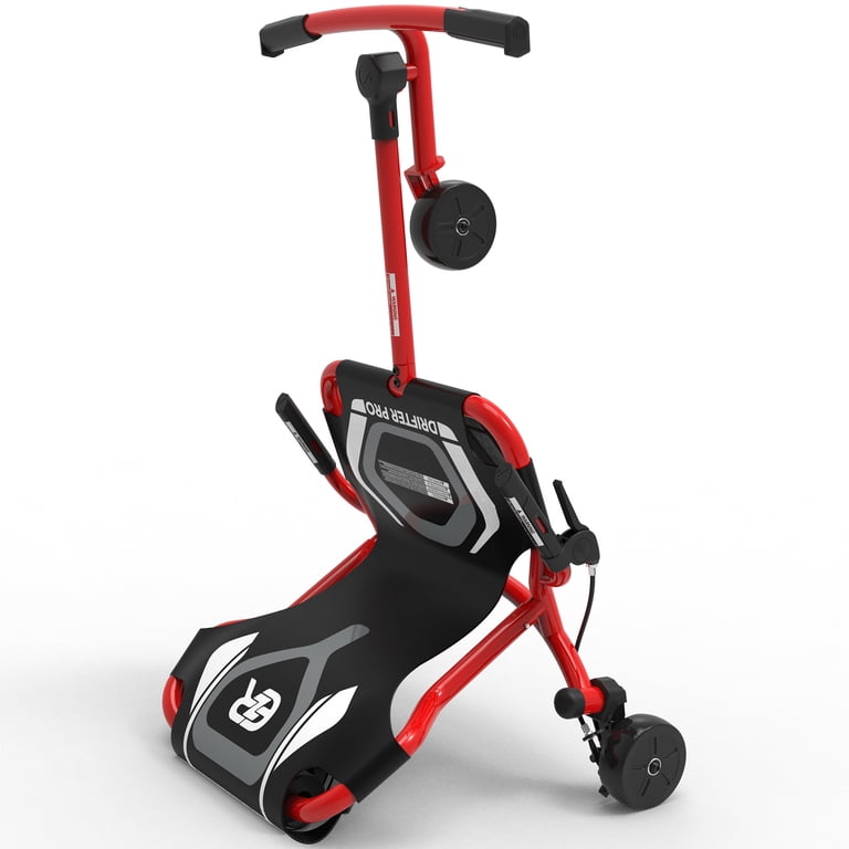 EzyRoller イージーローラー ドリフター　DRIFTER RED EzyRoller, Drifter Pro X Ride-On Scooter, 220lb Capacity, Red