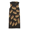 thumbnail image 3 of Hot Dog Spring Summer Dresses for Women Fashion T-shirt Dress Casual Sleeveless Loose Sundress with Pockets, 3 of 5