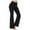 Black, variant on Matoen Solid Color Flare Leggings for Women, Running Yoga Pants with Pockets Bootcut Flared Leggings
