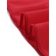 thumbnail image 4 of INSPIRE CHIC Falda escalonada elegante de gasa de verano con cintura elástica para mujer rojo XS, 4 of 4