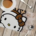 thumbnail image 3 of Hellokittys Placemats Cartoon Table Place Mat Pad Sanrios Printed Anime Cup Coaster Coffee Tea Kitchen Linen Christmas Gift, 3 of 7