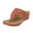 Red, variant on Mostsola Flip Flops for Women Boho Hollow Out Wedge Sandals Trendy Rhinestone Slip on Shoes