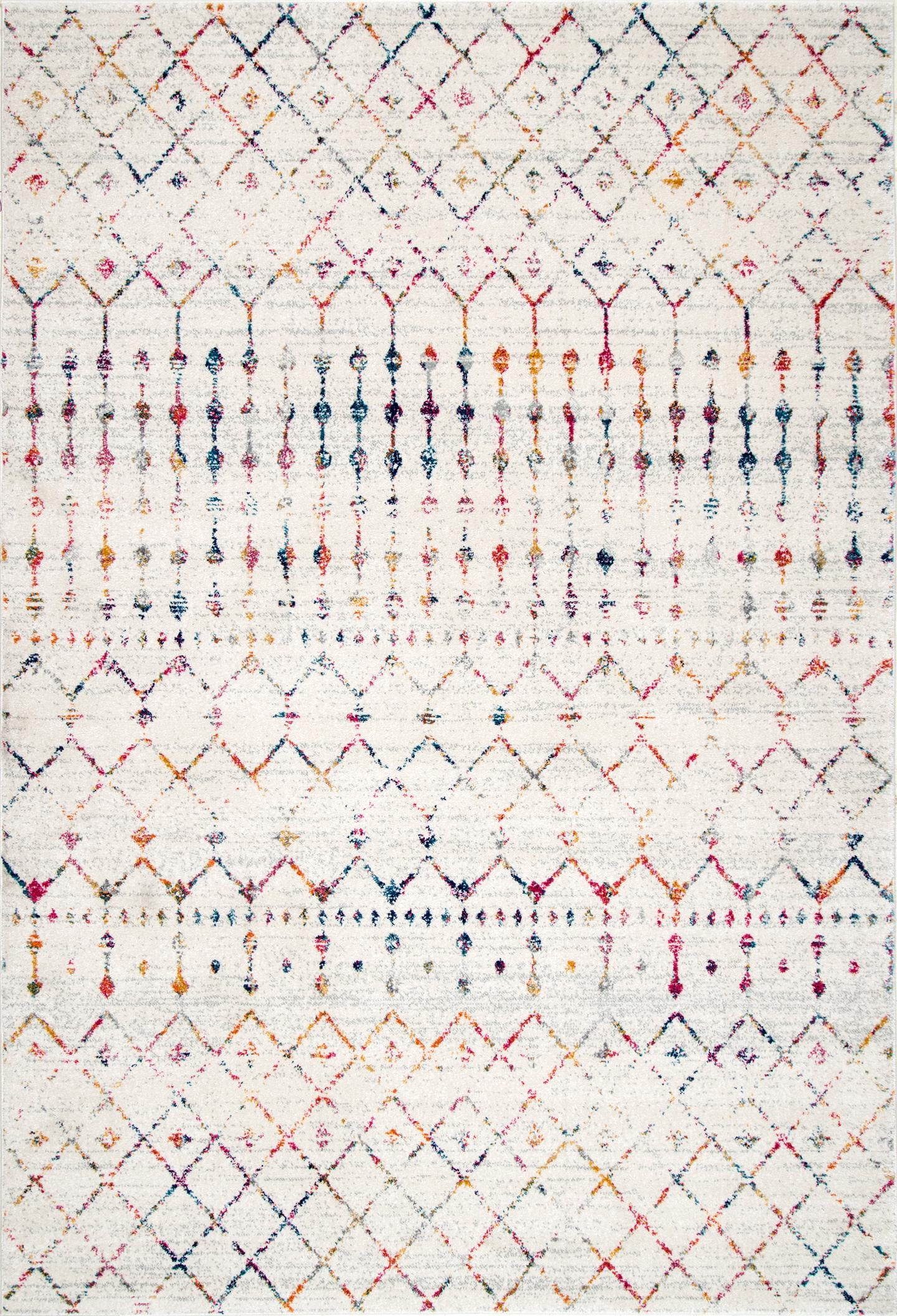 nuLOOM Moroccan Blythe Light Multi 10' x 14' Transitional Area Rug