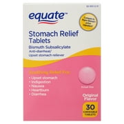 Equate Stomach Relief Chewable Tablets, 262 mg, 30 Count