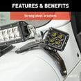 thumbnail image 6 of ARIES 1501306 50-Inch LED Light Bar for Jeep Wrangler JL, Gladiator, Windshield Brackets, 24,000-Lumen Combo Beam Fits select: 2019 JEEP WRANGLER UNLIMITED, 2021 JEEP WRANGLER UNLIMITED SPORT, 6 of 6