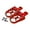 Red, variant on Motorcycle Foot Pegs Footrests Aluminum Nonslip Surfaces Quick Installation Various Bike Models 1 Pair