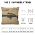 thumbnail image 5 of JEUXUS  Whale Throw Pillow Cover Decorative Pillowcase Sea Life Nautical Decor Sofa Couch Bed Throw Cushion Cover Decoration, 5 of 5