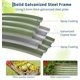 thumbnail image 5 of Yeshouse Huerto elevado galvanizado de 6×3×1 pies, jardinera ovalada de metal para exteriores, diseño de fondo abierto, fácil montaje para hortalizas, frutas, flores y hierbas, 5 of 8