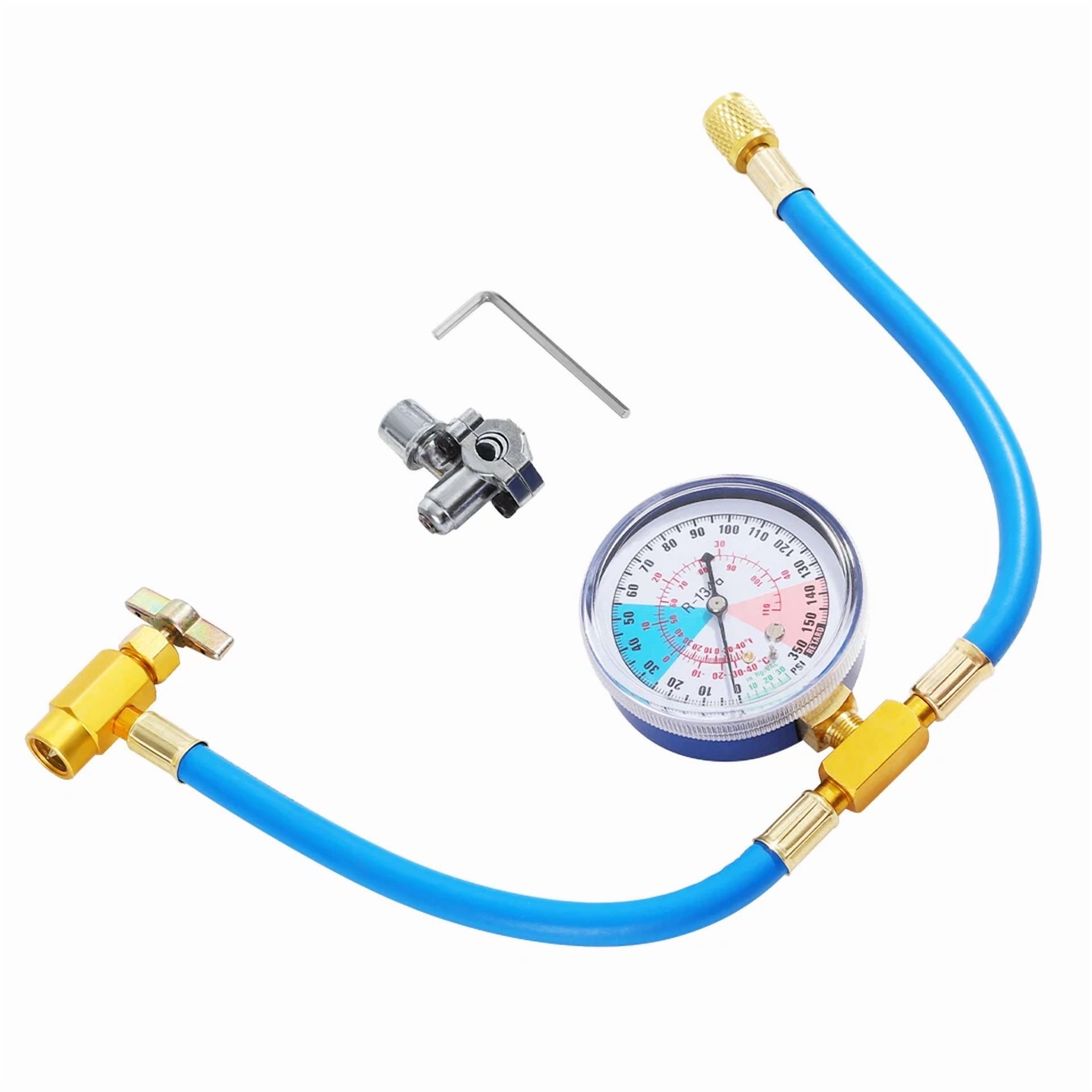 CIRCLE- Bpv31 Bullet Piercing Tap Valve Kits W/ Pressure Gauge Fit For Home Refrigerator