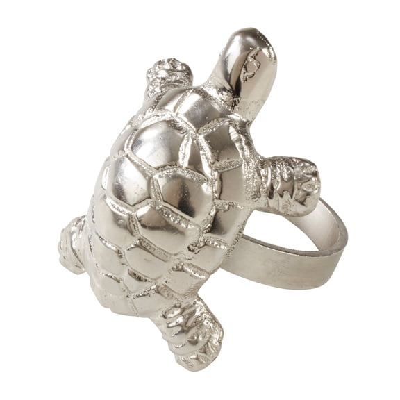Saro Lifestyle Turtle Design Napkin Ring (Set of 4)
