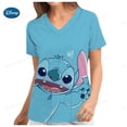 thumbnail image 5 of Lilo & Stitch Disney Summer Pocket Nuevas camisetas para mujer Camiseta de uniforme de enfermera de hospital Y2k Ropa de cuello en V Uniforme Cuello de bolsillo Y2k, 5 of 5