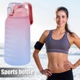 thumbnail image 2 of Botella de agua de 2 ltaza con pajitamarcador de tiempojarras de fitness para beber deportes (rosa) Ndcxsfigh Nuevos Originales, 2 of 5