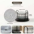 thumbnail image 3 of Coasters Set of 8 for Drinks, 4 Inch Large Coasters for Coffee Table, Tabletop Protection for Hot & Cold Drinks, Versatile Coasters for Home Decor, Non-Slip & Easy to Clean, Gray, 3 of 7
