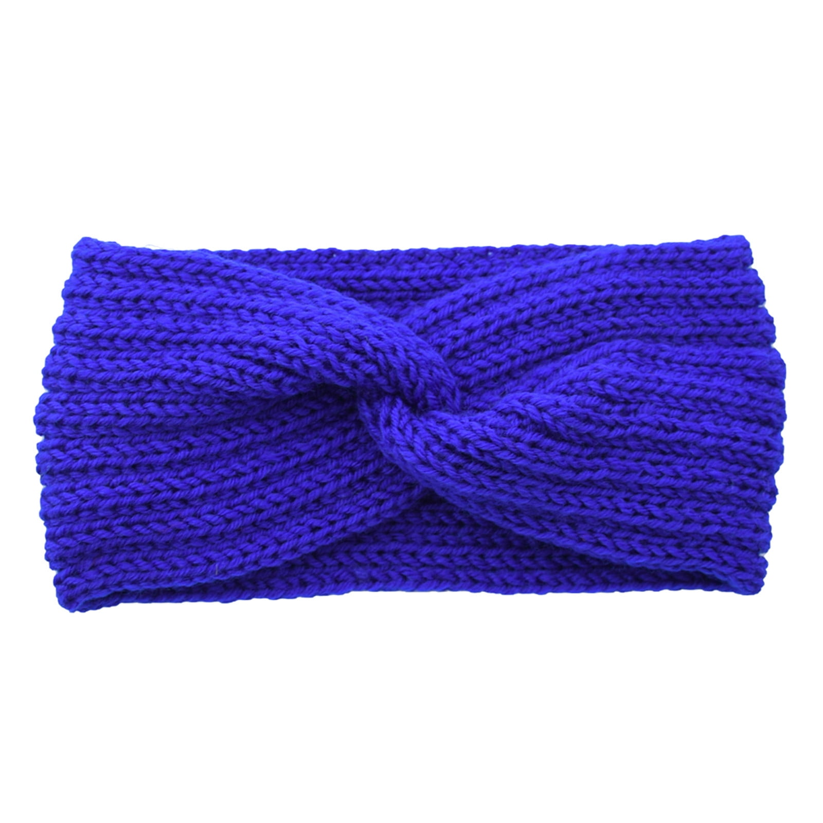 EQWLJWE Soft Stretch Ear Warmer Headband Women Winter Cable Knit ...