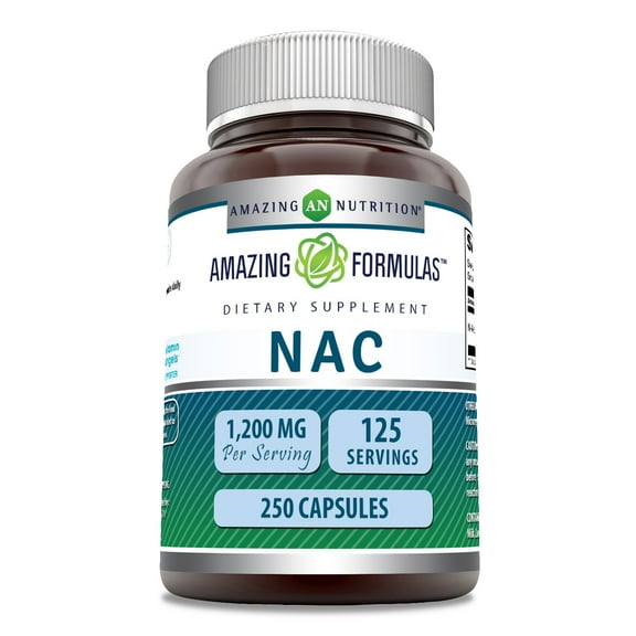 Amazing Nutrition NAC Dietary Supplement, 600 Mg, 250 Capsules