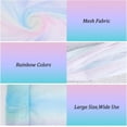 thumbnail image 6 of 5.5yards×59inch Rainbow Tulle Fabric Rainbow Net Fabric Multicolor Tulle Mesh, 6 of 7