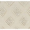 thumbnail image 5 of Fennco Styles Pom Pom Diamond Decorative Throw Pillow 18" W x 18" L - Ivory Square Cushion for Home, Couch, Bedroom, Living Room and Office Décor, 5 of 5
