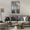 thumbnail image 2 of Stupell Industries Intertwining Industrial Bridge Gold Framed Floater Canvas Wall Art design by Sophie 6, 31 x 21, 2 of 9