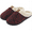 Red/Balck, variant on Women's Mens Unisex Cozy Memory Foam Slippers Fuzzy Wool-Like Plush Fleece Lined House Shoes w/Indoor, Outdoor Anti-Skid Rubber Sole US Women 8/9 Men 7-7.5