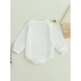 thumbnail image 6 of Aojekbee Baby Romper, Long Sleeve Crew Neck Solid Fall Bodysuit Clothes with Pocket for Girls Boys, 6 of 10