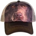 thumbnail image 1 of The Mountain CHOC LAB FACE Brown Adult Unisex Foam Trucker Hat, 1 of 3