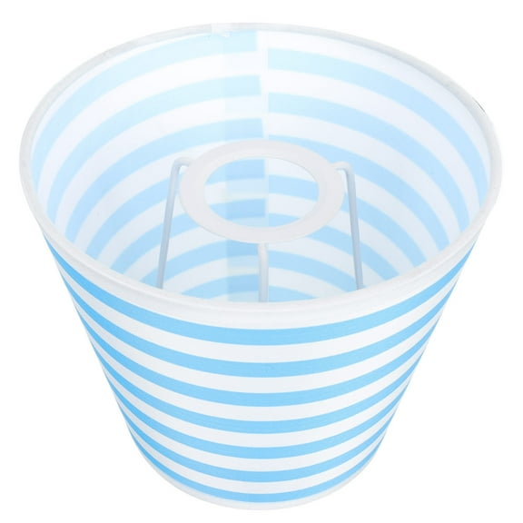 KONTONTY Striped Drum Lampshade for Table and Floor Lamps Elegant Cover for Bedrooms Living Rooms and Dorms