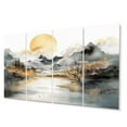 thumbnail image 2 of Designart "Nordic Beauty of Nature II" Scandinavian Metal Wall Decor Set, 2 of 5