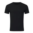thumbnail image 3 of Big and Tall Shirts for Men Muscle T Shirts Stretch Short Sleeve Crewneck Bodybuilding Workout Tee Mens Graphic T V Neck Men A Shirt Large Shirt for Pack M, 3 of 5