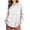 White, variant on Oversized Hoodies Zaewscy Women's /Winter Casual Solid-Color Long-Sleeve Hooded Sweatshirt With Pockets Coffee M