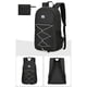 thumbnail image 2 of Bolsa de pesca impermeable Mochila escolar plegable para viajes de oficina (negro) Ehuebsd Para Estrenar, 2 of 9