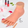 thumbnail image 7 of Yucurem Practice Foot Mannequin with Nails for Pedicure Training Nail Art Display, 7 of 7