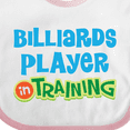 thumbnail image 4 of Inktastic Billiards Player in Training Boys or Girls Baby Bib, 4 of 4