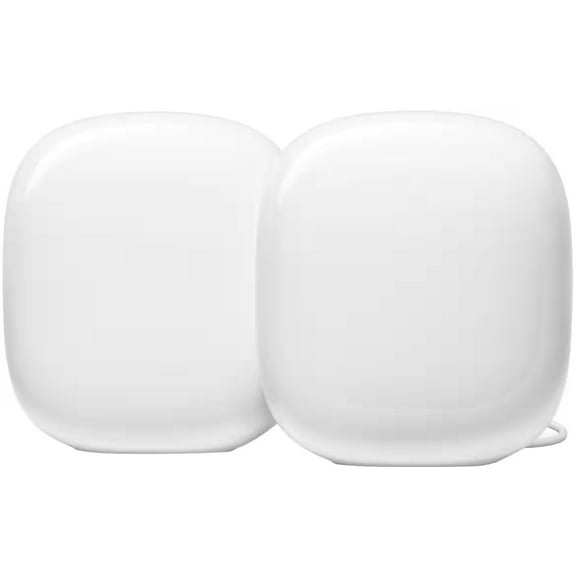Google - Nest Wifi Pro 6e AXE5400 Mesh Router (2-pack) - Snow