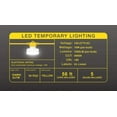 thumbnail image 3 of Legental 50FT LED Temporary Work Light String - 10 Sockets & Bulbs Included, 5W 5000K Daylight, UL Listed, Durable 18-Gauge Wire for Job Sites, Workshops, Warehouses, 3 of 5