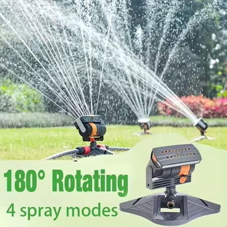 16-Nozzle Oscillating Sprinkler – Adjustable Range Lawn Watering System with Debris Filter, 25x21x18cm Garden Irrigation for Large Yards
