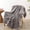Coffee, variant on Home Soft Things Thick Stripe Faux Fur Throw Blanket with Micromink Back, Luxury Soft Cozy Plush Fluffy Fuzzy Reversible Thick Warm Throw Blanket, 50x60 inches, Brown
