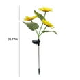 thumbnail image 3 of Aihimol Solar Outdoor Lights Garden Decor,Upgraded Solar Garden Lights with 3 Realistic Sunflower Lights,Solar Lights for Outside Patio, 3 of 8