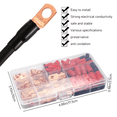 thumbnail image 3 of Tube Cable Lug Set, 120 Pieces Pipe Cable Lugs Set, Bolt Hole Tinned Copper Terminals, Crimp Connector, Cable Lug Set, 3 of 7