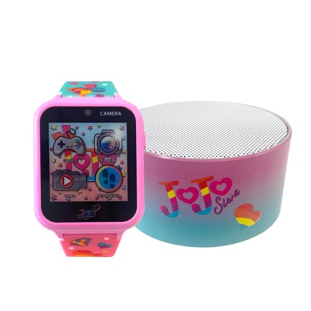 Jojo Siwa iTime Kids Interactive Smart Watch with Bluetooth Speaker Set Model# JOJ40145WM