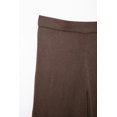 thumbnail image 5 of HH TRAF Pantalones de verano para mujer, informales, con cintura elástica, lisos, largos y rectos, estilo kimono, de punto, de pierna ancha, 5 of 5