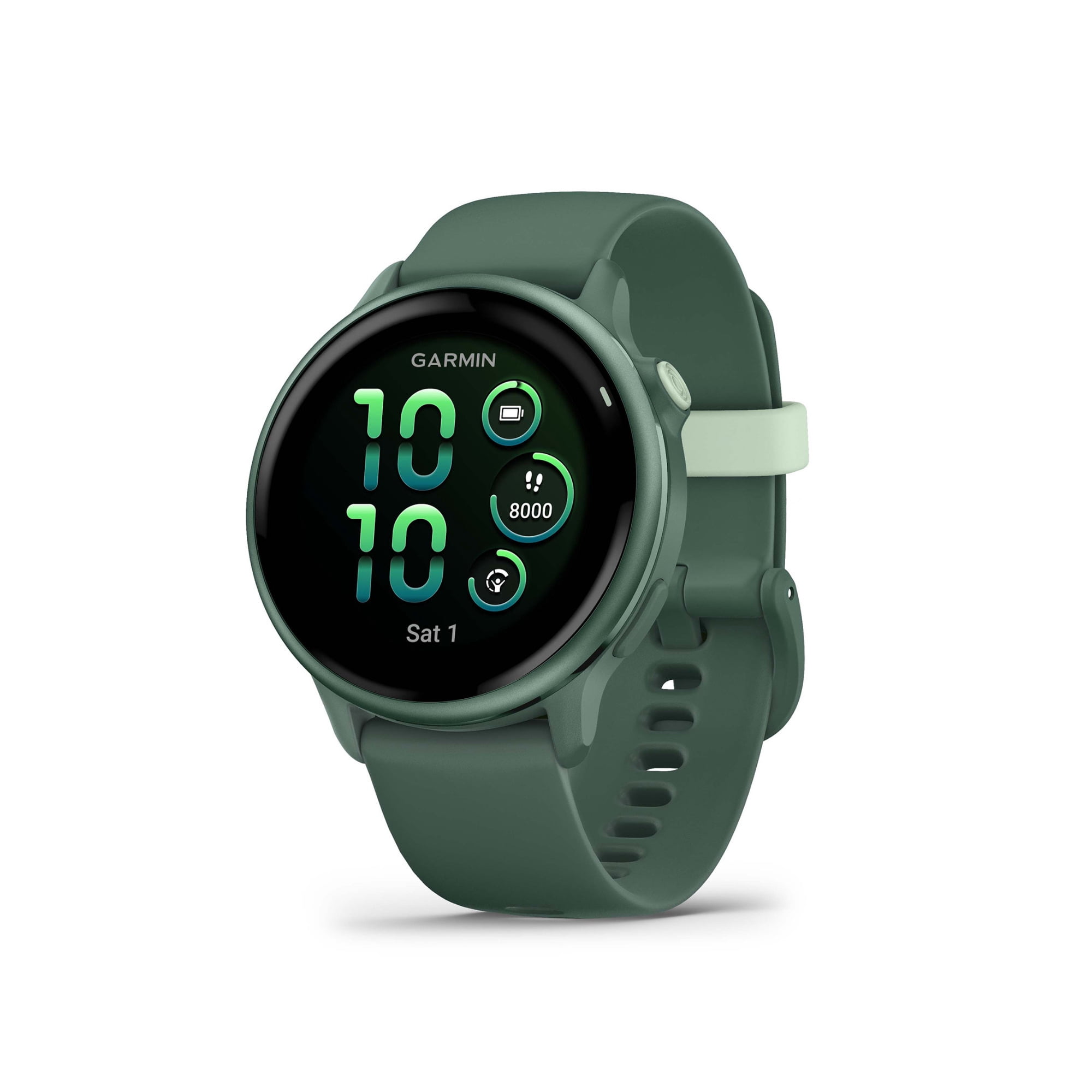 Garmin vivoactive 6 GPS Smartwatch (Jasper Green) Bundle with Wireless Earbuds (2 Items)