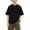 #2Black, variant on Acaics Boys Short Sleeve T-Shirt, Kids Oversized Crew Neck Vintage Washed Soft Solid Color Casual Top, Fashion Street Outfit for Summer Daily Wear