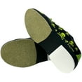 thumbnail image 3 of Pyramid Boy's Youth Skull Bowling Shoes, Green/Black, Size 12T, 3 of 4