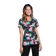 Tooniforms Women's V-Neck Top_Cheshire's Garden_M,TF638