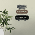 thumbnail image 4 of Designer Restroom Sign - Black - Medium, 4 of 6