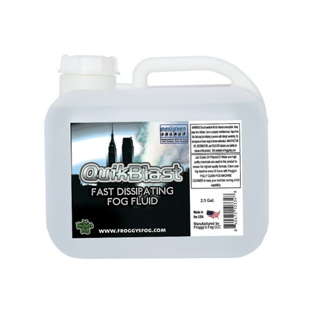 Quikblast Fog Juice - CO2 Blast Effect Fog Machine Fluid - Best for Chauvet DJ Geysers - 2.5 Gallon (Best Gas Geyser In India)
